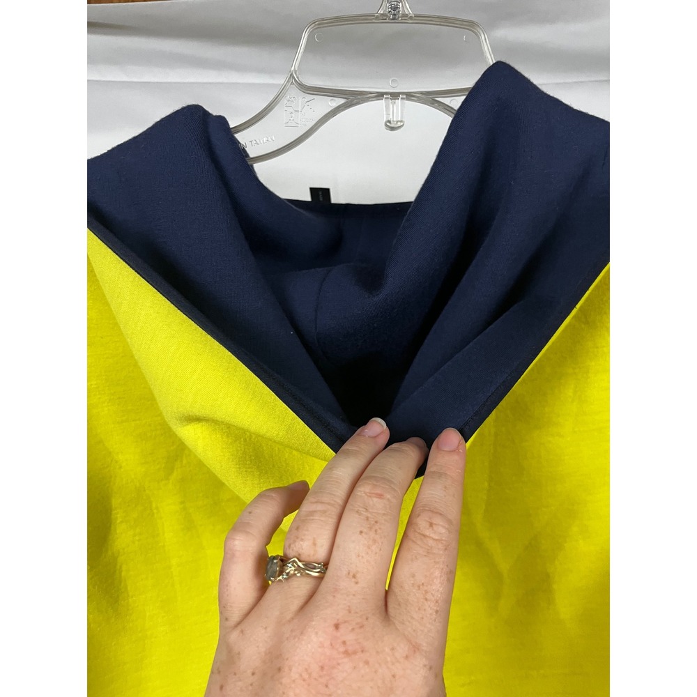 Greyson NWT Men's Pontiac Vest Radium Yellow Navy Trim Golf Full Zip- Large - Picture 9 of 9